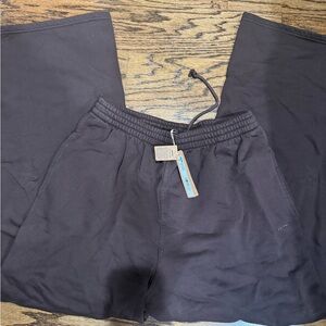 SKIMS Chocolate Brown Wide Leg Sweatpants